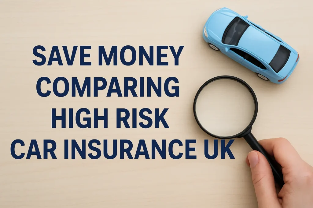 save money comparing high risk car insurance uk
